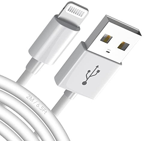 Cable Carga iPhone 2m MFi Certificado – USB-A a Lightning [C94] Alta Velocidad, Compatible con iPhone 14/13/12/11/X/XS/SE
