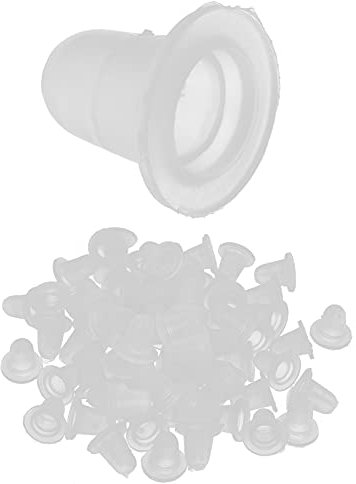 100pcs Tattoo Farbkappen Cups, Einweg Tattoo Ink Caps, Tattoo Ink Cups Tattoo Zubehör Kunststoff Farbbehälter Geeignet für Verschiedene Pigmentbecher Unterteile Für Tätowierer(S)