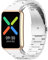 Yikamosi Bracelets Compatible avec OPPO Watch Free pour femmes et hommes,libération Rapide Bracelet de Remplacement en Acier Inoxydable Bracelet réglable en métal pour OPPO Watch Free,Argent