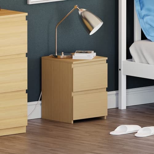 Vida Designs Denver - Mesita de Noche con 2 cajones (Pino)