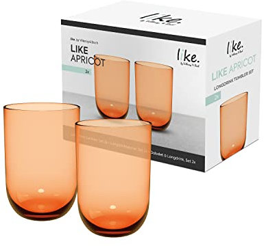 like. by Villeroy & Boch – Like Glass Longdrink-Glas Orange, Trinkgeschirr, Gläser, Longdrinkgläser, Glas