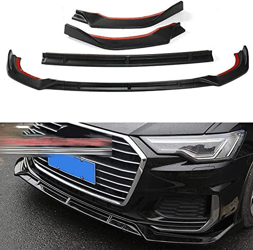 STIKY Auto Frontlippe Spoiler für Audi A6 2019 2020, Frontspoiler Protector Frontspoiler Stoßfängerlippe Auto Frontspoiler Lippe Auto Frontspoiler Spoilerlippe