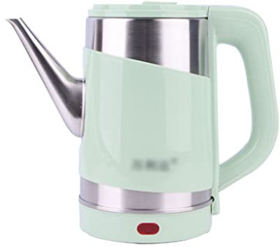 NEWCES Electric Water Kettle Gooseneck Electric Kettle Stainless Steel Cordless Water Kettle 1.2L/42.2oz Small Kettle Electric Easy Pour Spout Pink/green Electric Tea Kettle (Color : Green A)