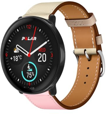 AireWiki Leder Armbänd Für Polar Ignite 3/ Ignite 2/ Ignite Armband Für Damen Weiches Herren Echte Ersatzband Uhrenarmband Kompatibel mit Polar Ignite 3/ Ignite 2/ Ignite (9)