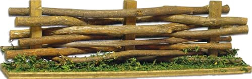 FADEDA Weidenzaun/Höhe:5 cm/handbemalt/detailgetreue Krippen Figuren - Weihnachten Tisch Dekoration Krippe Zubehör
