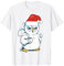 Weihnachten Eule Uhu Kauz Kaffee - Santa Mütze Weihnacht T-Shirt