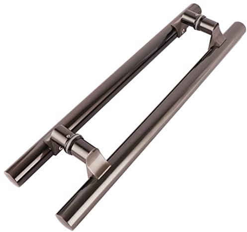 Schiebetür für Scheunentür, Duschtür, moderner Edelstahl-Schiebetürgriff, Innen- und Außen-Push-Pull-Türgriff für Badezimmer/Geschäft/Studio/Club, Glastor (Größe: 60 cm/23,6 Zoll) (einfarbig, 60 cm/