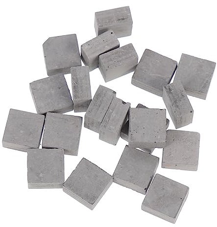 CIYODO 20 STK Simulierte Ziegel Mauerziegel Simulation Mini-Stein Mini-baustoffe Mini-gartenziegel Baumaterial Für Puppenstuben -missionszubehör Sandkasten Fliesen Ton