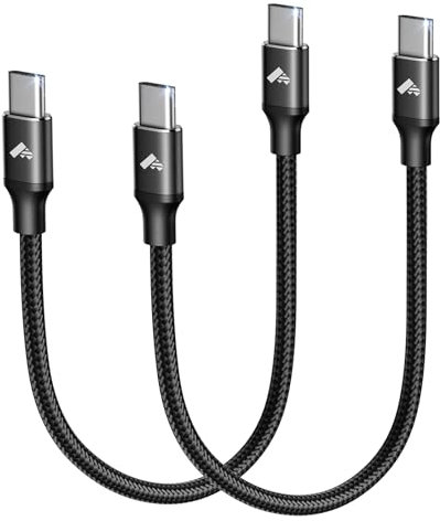 USB C auf USB C Kabel, 2 Stück USB C Kabel 30CM, 60W Schnellladekabel USBC zu USBC Kurz für iPhone 16/15 Pro Max, Samsung S24/S23, MacBook Pro/Air, iPad, Huawei P30, Pixel