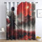 Japanische Samurai Vorhang, Schwertkämpfer Gardinen mit Ösen 2er Set Verdunkelungsvorhang, Japanisch Vorhänge, Wohnzimmer Schlafzimmer Kinderzimmer Blickdichte vorhänge, 170x200 cm 2u&k-4