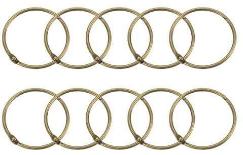 QUARKZMAN 24 Stück Duschvorhang Ringe - Gardinen Ringe aus Kohlenstoffstahl50mm Innendurchmesser Rund Vorhang Ringe Duschvorhang für Fenstervorhang Bettvorhang Duschvorhang, Bronze