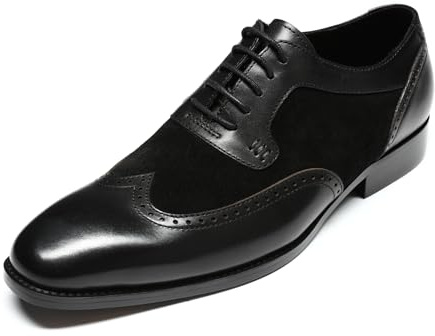 Allthemen Chaussure Derbys Homme Ville Habillées Formelles à Lacets Oxford Brogue pour Costume Mariage