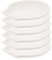 OFFSCH Lot de 6 Assiettes en Céramique Coquille Saint Assiette à Collation Plateau à Fruits Secs Plat Cuisine Occidentale pour Fête et Maison Facile à Nettoyer