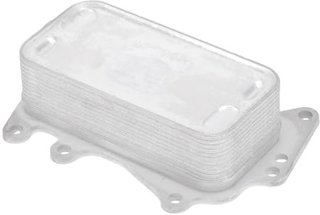Partuto Motorölkühler Nr. 11428510856 Motor Getriebeöl Kühler Trans Kühler für BMW 3er Serie 2012-2019 Aluminiumlegierung Silberton