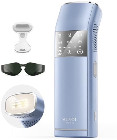 27J Vierfach-Impuls IPL Geräte Haarentfernung für Frauen, 2°C Saphir 16,6 cm² Eis-Kühlung, 100W Duale Lichter, Häarentfernung Laser Dauerhaft Epilierer mit PHR-Modus für Gesicht, Körper, Bikinizone