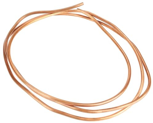 Soft Copper Tube 2m x 5mm OD x 0.5mm Wall T2 Grade | T2 copper material, refrigeration and electrical equipment use, good conductivity and weldability, 4mm ID