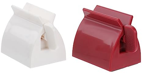 YOSADIER 2 Stücke Set Zahnpastapresse zahnpaster spender toothpaste dispenser zahnpastahalter zahnpasta squeezer Zahnpasta Halter Zubehör Pusher Rollpresse für Zahnpasta Zahnpastaspender