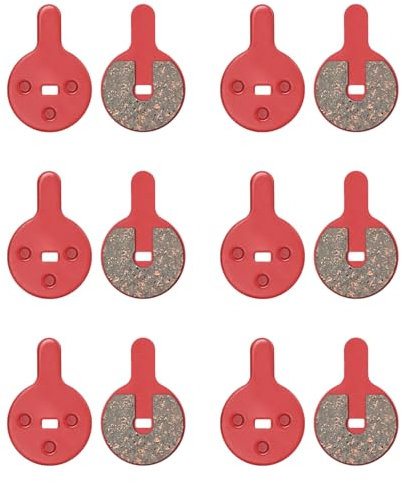 6 Pares Pastillas de Freno Patinete Electrico y Bicicleta, Compatible con Kugoo Kukirin G2 Pro BOLI BB8 Novela YINXING BOLIDS, Freno de Disco Delantero y Trasero Universales, Pastillas Semimetálicas
