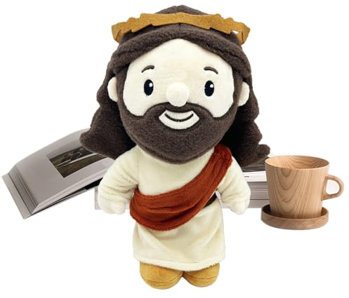 Jesus Plüsch - Jesus Plüsch Charakter Puppe, weiche Andenkenske Sammlerausstellung Begleiter für Freunde Familien Mädchen Teenager Schlafenszeit