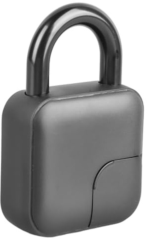 Fockety Lucchetto per Impronte Digitale, Lucchetto Intelligente Antiforto Biometrico Senzave Chiave Bluco Delle Impronte Digitali, Serratura Biometrica Elettronica della Porta per Casa