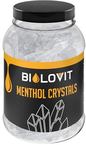 Bilovit Mentholkristalle 1000 g, 100% kristallines Menthol, für Sauna, intensiver Mentholduft