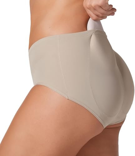 LEONISA Damen PANTY MIT PO-PUSH-UP, Braun (Piel), Gr. Large