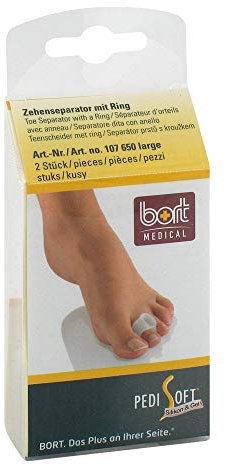 Bort PediSoft Zehenseparator m.Ring large transp. 1 St