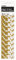 Unique Party - 62140 - Paquet de 10 Pailles - Carton à Pois - Or