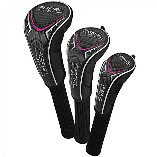 PearlGolf Headcovers - Driver - Fairway - Rescue, pink weiß