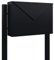 Standbriefkasten, Design Briefkasten Letter Schwarz - Bravios