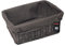 H-LINE MEDIUM Grey Wicker Willow Storage Basket with Cloth Lining Ideal for Christmas/Easter/Newborn Gift Hamper, Make Your Own Hamper