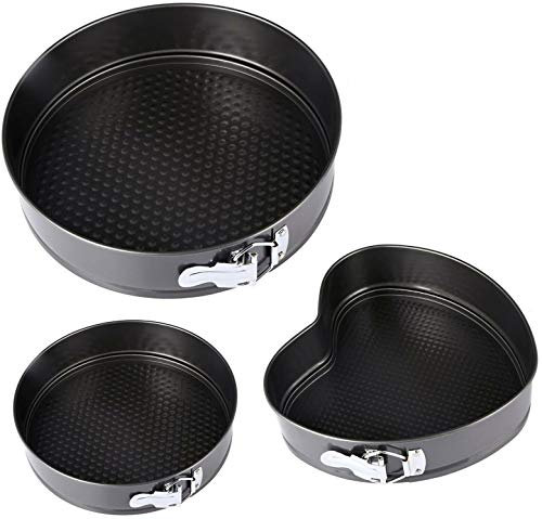 GRP 3x MOLDES PARA TARTAS PASTELES BANDEJA DESMONTABLE MOLDE ANTIADHERENTE TARTERA