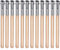 12 Stücke Holz Bleistift Extender Art Bleistiftverlängerer Crayon Erweiterung mit Aluminiumgriff für Schulbürobedarf