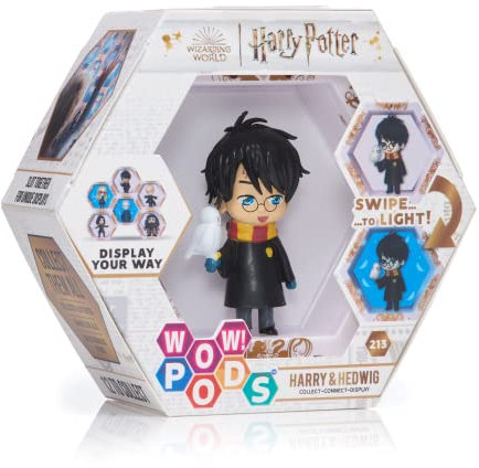 WOW! PODS Harry Potter und Hedwig Wizarding World Leuchtender Wackelkopf, offizielles Sammelspielzeug mit Mystery Light Reveal, Sammeln, Verbinden und Ausstellen, Nummer 541.0 cm Kollektion