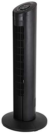 BLACK+DECKER BXFT50004GB Digital Tower Fan with 8 Hour Timer, 3 Speed Settings, Automatic Oscillation, 32”, 55W, Black