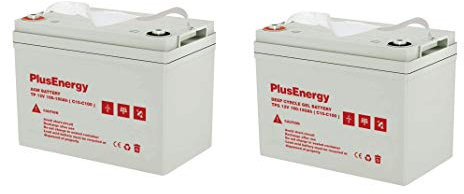PlusEnergy BaterÍa de Gel/AGM 12V 150Ah /200Ah C10-C100 para Placa Solar Autocaravana TPG200 (AGM TP-200)