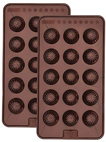 Birkmann, Chocolaterie, Pralinenform Gugelhupf, 2-teilig, zum Selbermachen von 30 leckeren 'Gugelhupf-Pralinen', aus lebensmittelechtem Silikon, BPA-frei, spülmaschinengeeignet, 21 x 11,5 cm, 252783