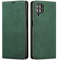 QLTYPRI Hülle für Samsung Galaxy A12/M12 5G, Premium Dünne Ledertasche Handyhülle mit Kartenfach Ständer Flip Schutzhülle Kompatibel mit Samsung Galaxy A12/M12 5G - Grün