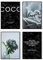 Postertech® Premium Poster Set | 4 Bilder als stilvolle Wanddeko | 4X DIN A4 | schwarz blau Coco Spruch | Wandbilder zum Aufhängen (Ohne Bilderrahmen)