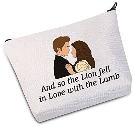 JXGZSO And So The Lion Fell in Love With The Lamb Kosmetiktasche Bella Edward Vampir Geschenk, And So The Lion Bag