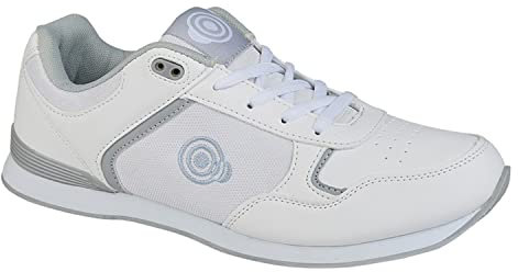 Dek Womens Kitty Trainer Style Lace Up Lawn Bowling Shoes White/Grey 7 UK