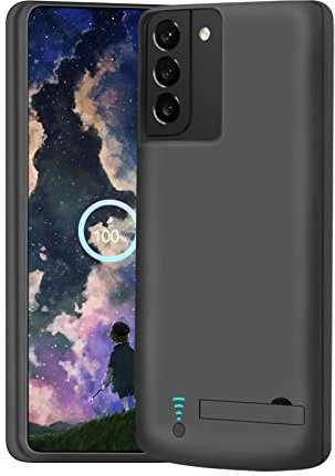 BAHOND Battery Case for Samsung Galaxy S22+ / S22 Plus, 5000mAh Rechargeable Extended Battery Charging Charger Case, Add 100% Extra Juice (6.6 Inches) Black