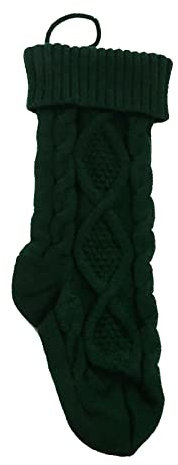 Decdeal Weihnachtsstrumpf Gestrickte Weihnachtssocke Nikolausstiefel Geschenkbeutel Süßigkeitentüte Weihnachtsbaum Anhänger Weihnachtsdekoration