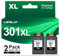 LOFBLAT 301XL Schwarz, Ersatz für HP 301 Druckerpatronen für DeskJet 1000 1050 2050 2050A 2540 3000 3050 3050A 3510 Envy 4500 4502 5530 OfficeJet 2620 4630 4632, 2 Pack