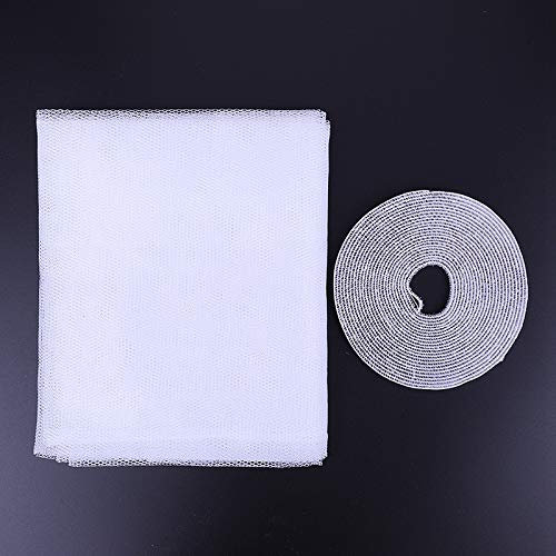 Lodokdre 200 cm x 150 cm Moustiquaire à faire soi-même Rideau anti-insectes Tissu mouche punaises