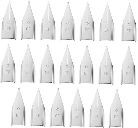 Operitacx 20stücke Kalligraphie Stiftspitzen Ersatzfedern Für Füllfederhalter Für Präzises Schreiben Und Kreative Designs Langlebig Und Einfach Zu Handhaben