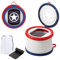 FOVERN1 Travel Potty for Toddlers, Portable and Foldable Potty Training Toilet Seat for Kids, Training Toilet Seat for Boys Girls for Camping Outdoor Indoor