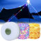 FENGQ 8M Camping Lichterkette aufrollbar, 2 in 1 LED Lichterkette Außen Innen mit 5 modi, Wasserdicht Campinglampe USB Aufladbar, Tragbare Camping-Lichter für Garten Balkon Hof Party Festival Deko