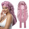 Coubeau Lange Satin Seidenhaube zum Schlafen für Damen - Haarhaube für die nacht für Frauen Lange Locken Haar Bonnet Sleep Cap Seidenhaube Haare