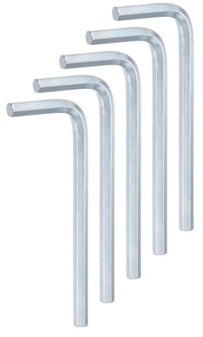 QUARKZMAN 5PCS Innensechskantschlüssel 4 mm L-förmige Sechskantschlüssel aus Chrom-Vanadium-Stahl Reparaturwerkzeug für Heimreparaturen